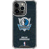 NBA Dallas Mavericks Black Primary Logo iPhone 15 Pro Clear Case