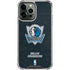 NBA Dallas Mavericks Black Primary Logo iPhone 14 Pro Max Clear Case