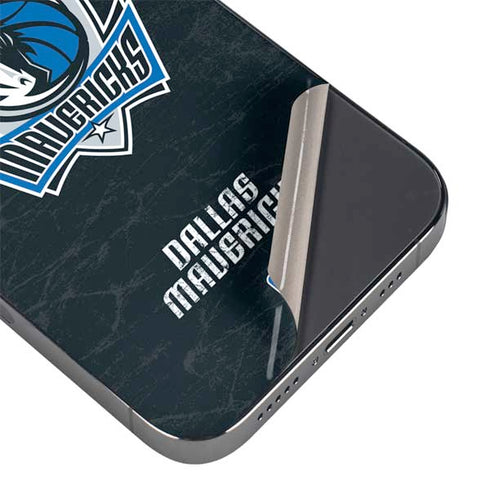 NBA Dallas Mavericks Black Primary Logo iPhone 14 Pro Max Skin