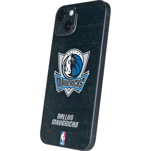 NBA Dallas Mavericks Black Primary Logo iPhone 14 Skin