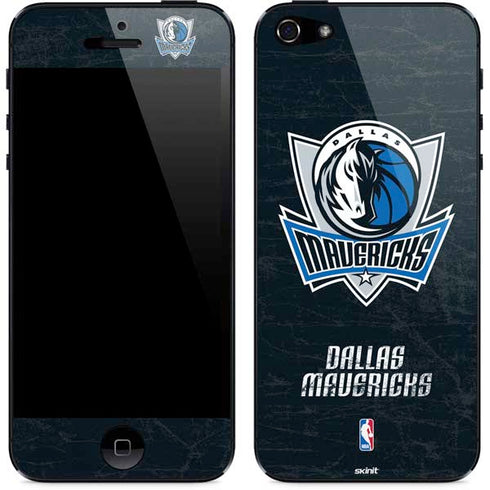 NBA Dallas Mavericks Black Primary Logo iPhone 5/5s/5SE Skin