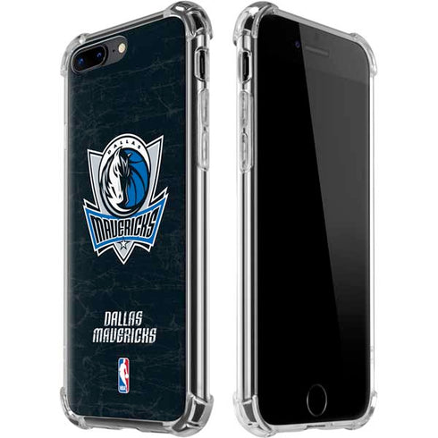 NBA Dallas Mavericks Black Primary Logo iPhone 7/8 Plus Clear Case