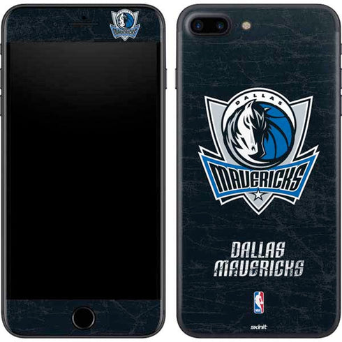 NBA Dallas Mavericks Black Primary Logo iPhone 7 Plus Skin