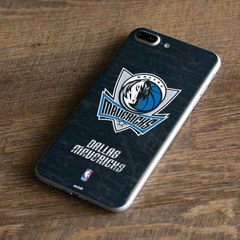 NBA Dallas Mavericks Black Primary Logo iPhone 7 Plus Skin
