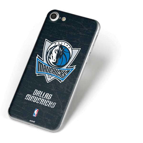 NBA Dallas Mavericks Black Primary Logo iPhone 8 Skin