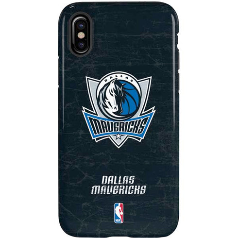 NBA Dallas Mavericks Black Primary Logo iPhone X Pro Case