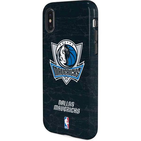 NBA Dallas Mavericks Black Primary Logo iPhone X Pro Case