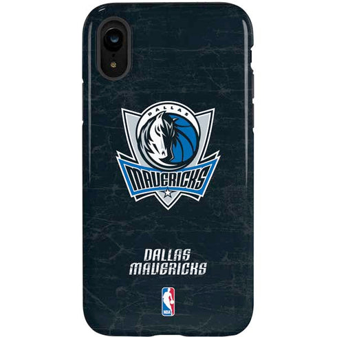 NBA Dallas Mavericks Black Primary Logo iPhone XR Pro Case