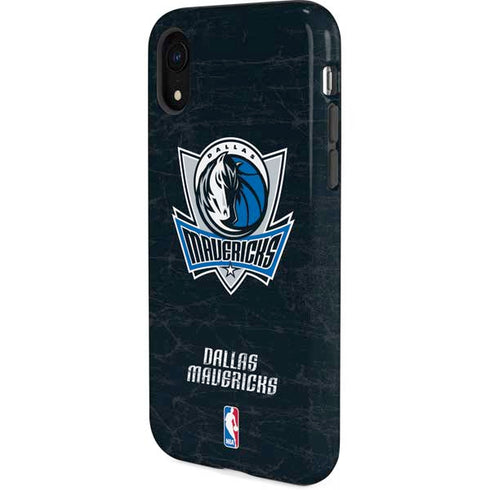 NBA Dallas Mavericks Black Primary Logo iPhone XR Pro Case