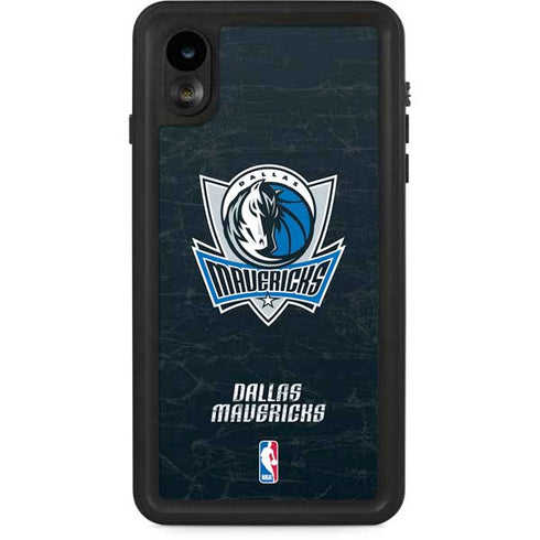 NBA Dallas Mavericks Black Primary Logo iPhone XR Waterproof Case