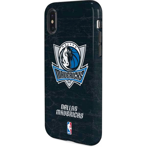 NBA Dallas Mavericks Black Primary Logo iPhone XS Pro Case