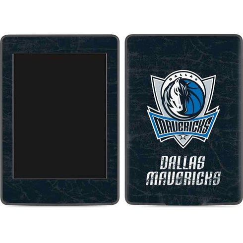 NBA Dallas Mavericks Black Primary Logo Amazon Kindle Skin