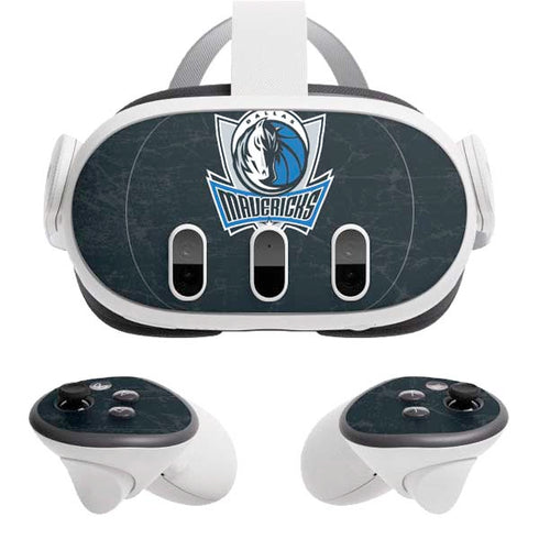 NBA Dallas Mavericks Black Primary Logo Meta Quest 3 Skin
