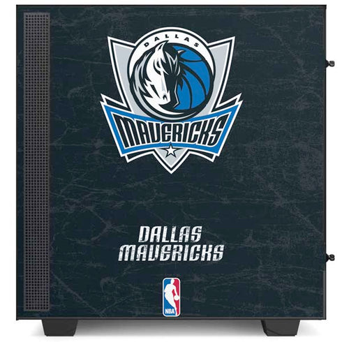 NBA Dallas Mavericks Black Primary Logo NZXT H510 Compact ATX Mid-Tower Case Skin