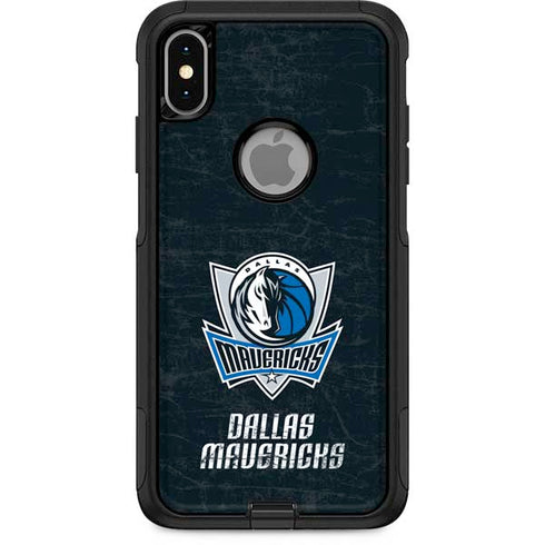 NBA Dallas Mavericks Black Primary Logo Otterbox Commuter iPhone Skin