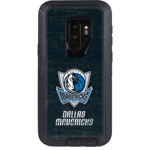 NBA Dallas Mavericks Black Primary Logo Otterbox Defender Galaxy Skin