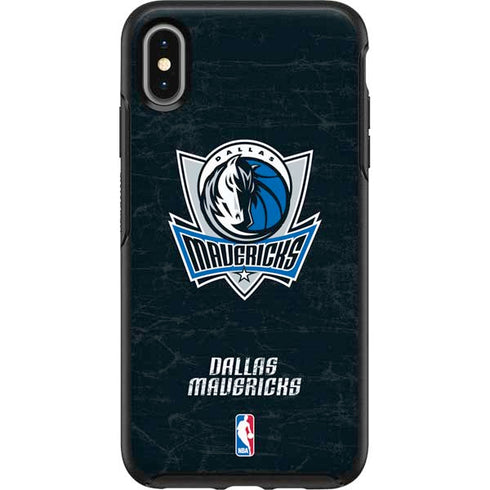NBA Dallas Mavericks Black Primary Logo Otterbox Symmetry iPhone Skin
