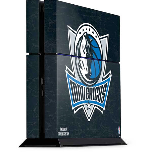 NBA Dallas Mavericks Black Primary Logo PS4 Console Skin