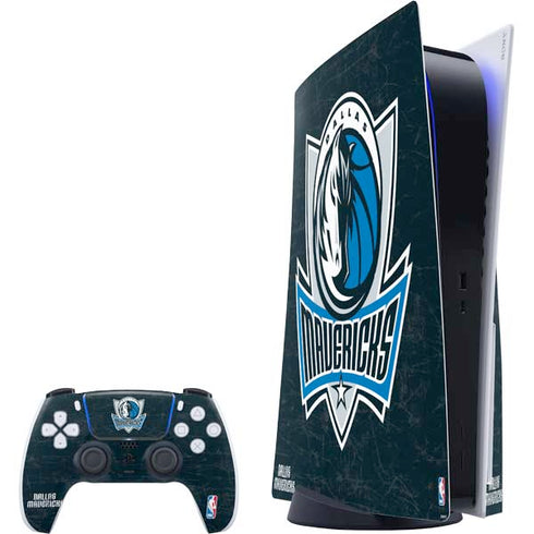 NBA Dallas Mavericks Black Primary Logo PS5 Bundle Skin