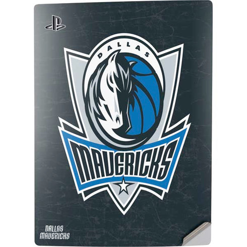 NBA Dallas Mavericks Black Primary Logo PS5 Digital Edition Console Skin