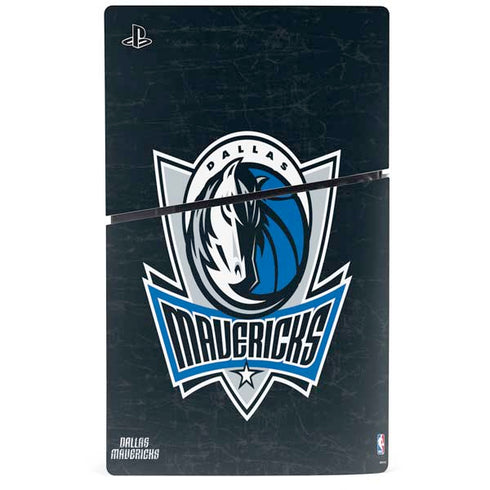 NBA Dallas Mavericks Black Primary Logo PS5 Slim Digital Edition Console Skin