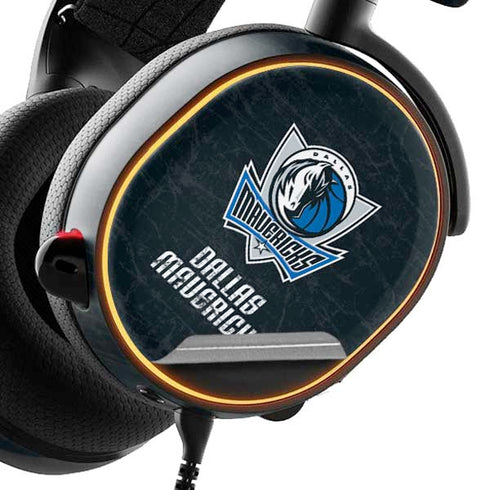 NBA Dallas Mavericks Black Primary Logo SteelSeries Arctis 5 Skin