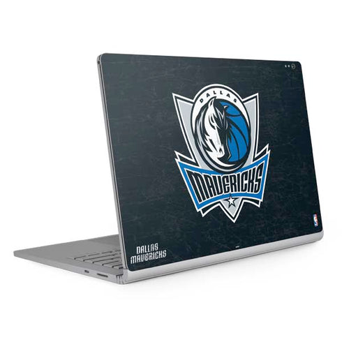 NBA Dallas Mavericks Black Primary Logo Surface Book 2 13.5in Skin