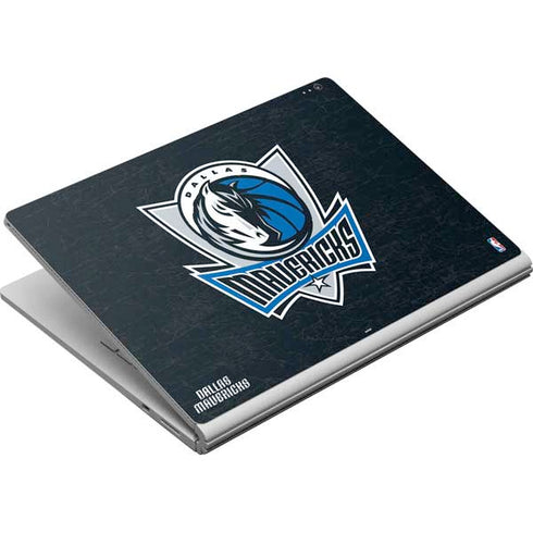 NBA Dallas Mavericks Black Primary Logo Surface Book Skin