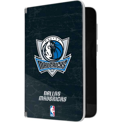 NBA Dallas Mavericks Black Primary Logo Surface Duo Skin