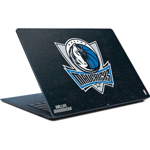 NBA Dallas Mavericks Black Primary Logo Surface Laptop Skin