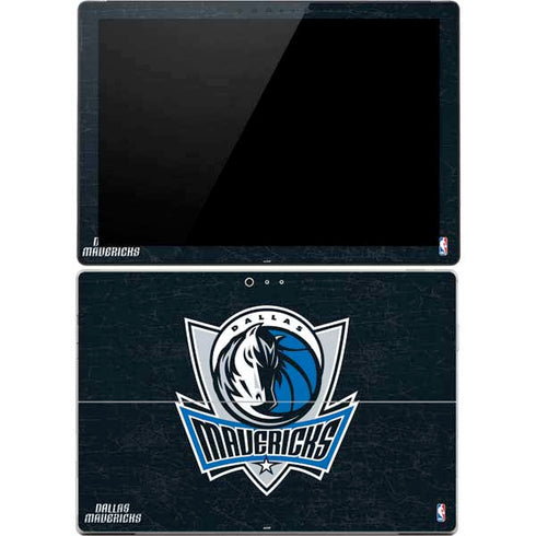 NBA Dallas Mavericks Black Primary Logo Surface Pro 4 Skin