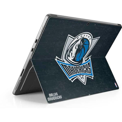 NBA Dallas Mavericks Black Primary Logo Surface Pro 8 Skin