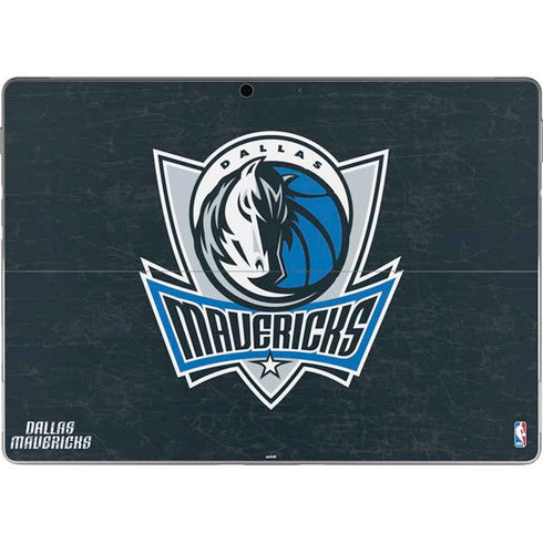 NBA Dallas Mavericks Black Primary Logo Surface Pro 9 Skin