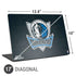 NBA Dallas Mavericks Black Primary Logo Universal Laptop 17in (13.8 x 10in) Skin