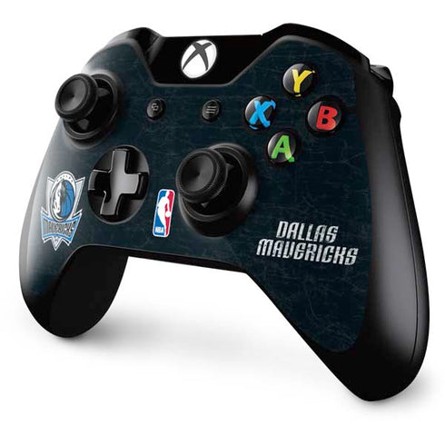 NBA Dallas Mavericks Black Primary Logo Xbox One Controller Skin
