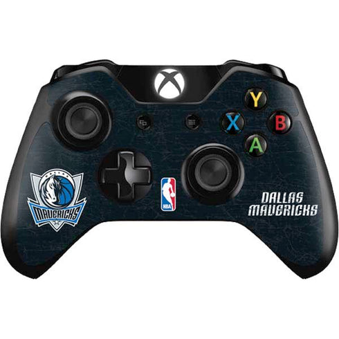 NBA Dallas Mavericks Black Primary Logo Xbox One Controller Skin