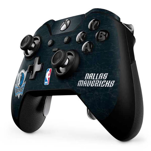 NBA Dallas Mavericks Black Primary Logo Xbox One Elite Controller Skin
