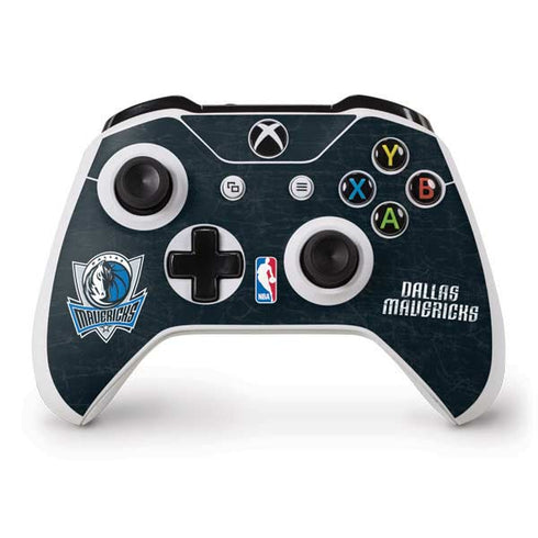 NBA Dallas Mavericks Black Primary Logo Xbox One S Controller Skin