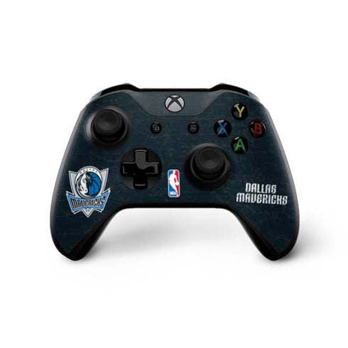 NBA Dallas Mavericks Black Primary Logo Xbox One X Controller Skin