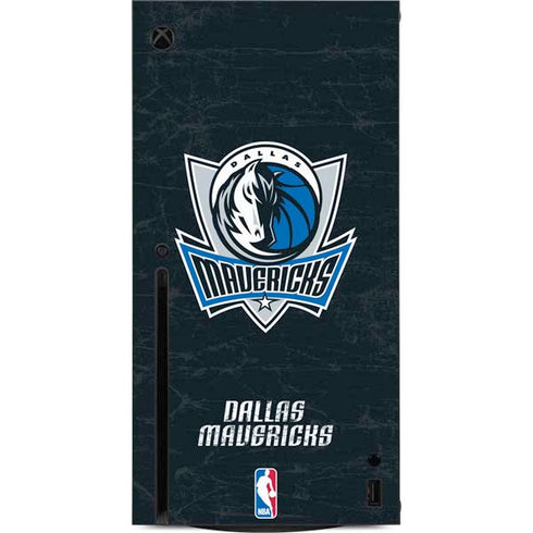 NBA Dallas Mavericks Black Primary Logo Xbox Series X Console Skin