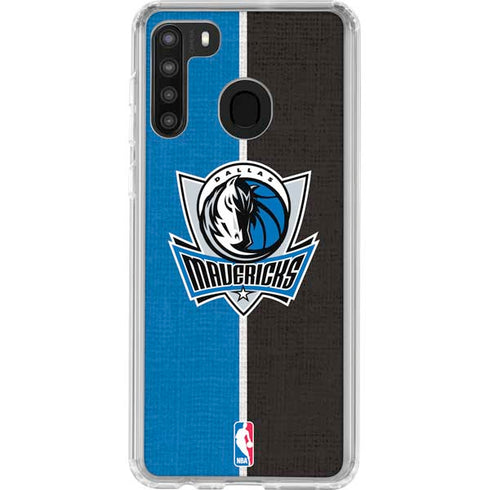 NBA Dallas Mavericks Canvas Galaxy A21 Clear Case