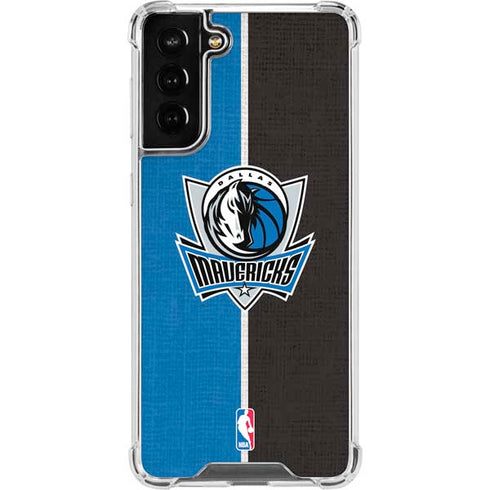 NBA Dallas Mavericks Canvas Galaxy S21 FE Clear Case
