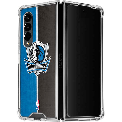 NBA Dallas Mavericks Canvas Galaxy Z Fold4 5G Clear Case