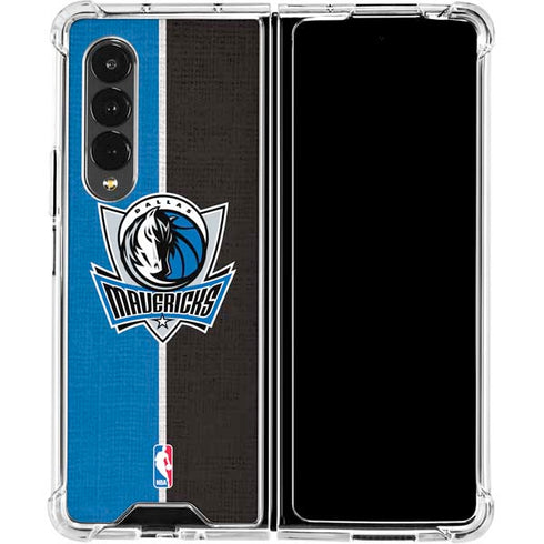 NBA Dallas Mavericks Canvas Galaxy Z Fold4 5G Clear Case