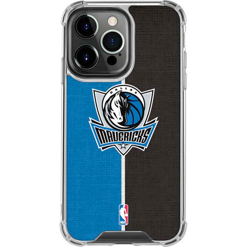 NBA Dallas Mavericks Canvas iPhone 15 Pro Clear Case