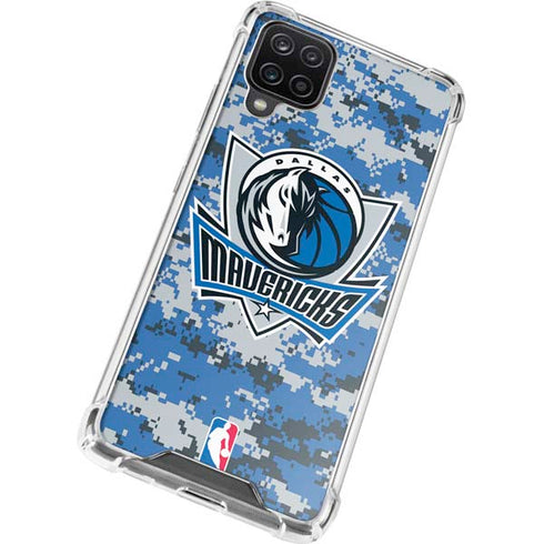 NBA Dallas Mavericks Digi Camo Galaxy A12 Clear Case