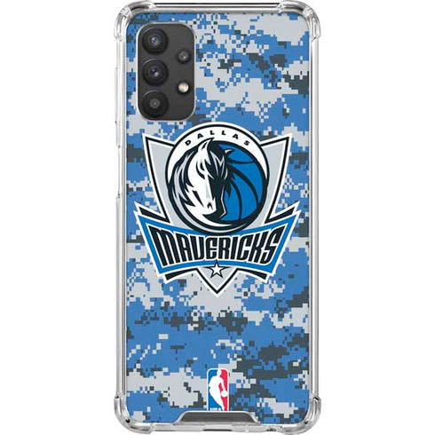 NBA Dallas Mavericks Digi Camo Galaxy A32 5G Clear Case