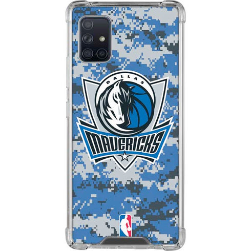 NBA Dallas Mavericks Digi Camo Galaxy A51 5G Clear Case