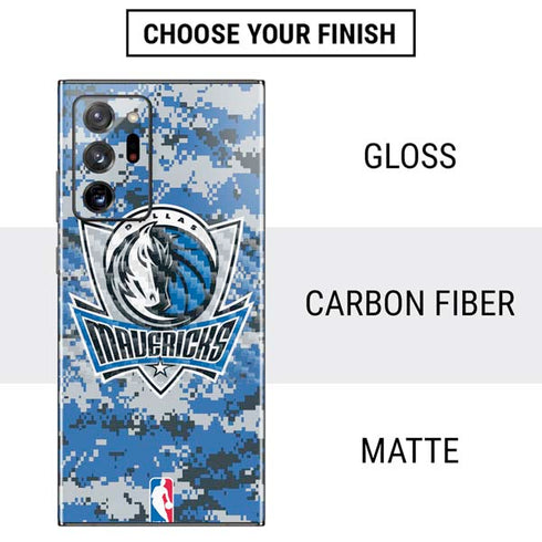NBA Dallas Mavericks Digi Camo Galaxy Note20 Ultra 5G Skin