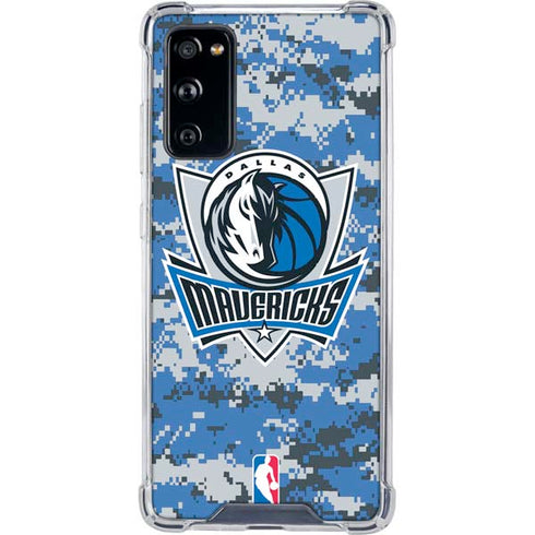 NBA Dallas Mavericks Digi Camo Galaxy S20 FE Clear Case
